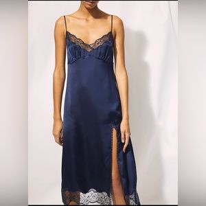 Aritzia Wilfred Ophelia Dress- Pure Indigo